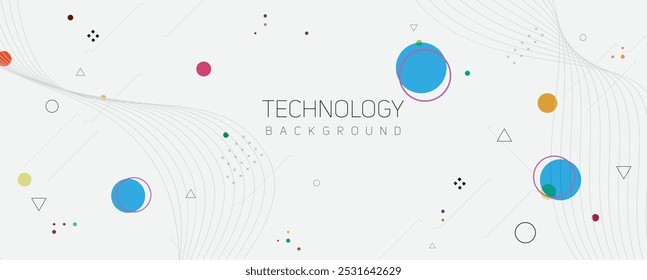 resumo futurista azul círculo tecnologia de computador fundo de negócios