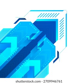 Forma de Tecnología azul futurista Abstractas. Fondo Abstractas de la Tecnología cibernética azul digital