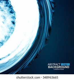 Abstract futuristic blue wavy background