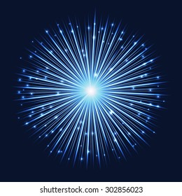 Abstract futuristic bright starlight background