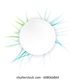 Abstract futuristic circle banner layout. Vector illustration