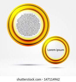 Abstract futuristic circles with place for text -banner,brochure