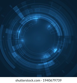 Abstract futuristic circles. Science technology machine. Graphic concept for your design