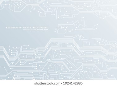 Abstract futuristic circuit board background. Hi-tech Illustration of digital technology. Graphic concept for your design.