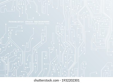 Abstract futuristic circuit board background. Hi-tech Illustration of digital technology. Graphic concept for your design.