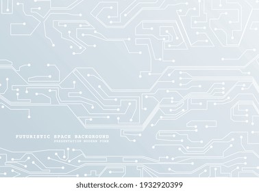 Abstract futuristic circuit board background. Hi-tech Illustration of digital technology. Graphic concept for your design.