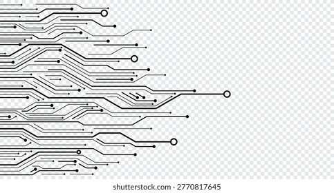 Abstract futuristic circuit board. Digital circuit board elements background. Futuristic circuit board background. High computer technology