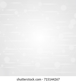 Abstract Futuristic Circuit Board. Digital Global Network Electronic Future Innovation Communication Business Connection. Technology White Color Background. Technology Global Network Concept 
