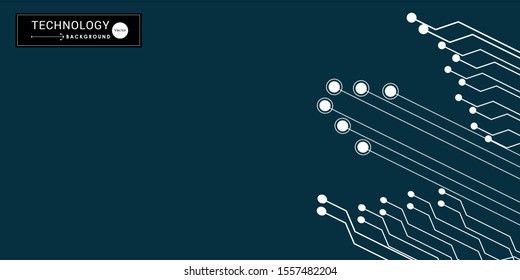 
Abstract futuristic circuit board, high computer technology dark blue background