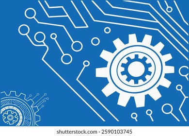 Abstract futuristic circuit board with a high-tech blue design. Perfect for technology, AI, and digital innovation projects. Modern cyber-tech concept ideal for web, UI, and backgrounds.