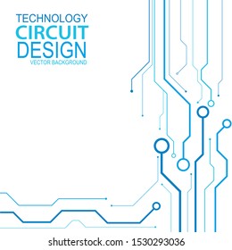 Abstract futuristic circuit board Illustration, high computer technology background. Hi-tech digital technology concept. Vector circuit board pattern for technology background