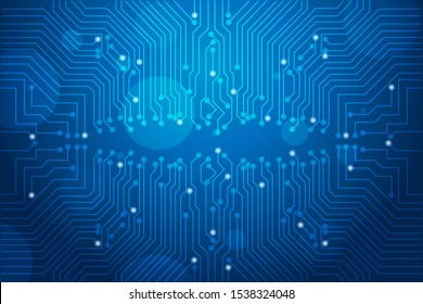 Abstract futuristic circuit board Illustration, high computer technology background. Hi-tech digital technology concept. Vector circuit board pattern for technology background