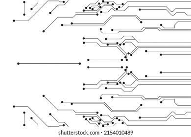 Abstract futuristic circuit board Illustration, Circuit board with various technology elements. Circuit board pattern for technology background. Vector illustration