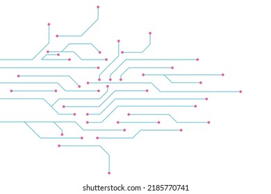 Abstract futuristic circuit board Illustration, Circuit board with various technology elements. Circuit board pattern for technology background. Vector illustration