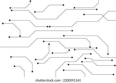 Abstract futuristic circuit board Illustration, Circuit board with various technology elements. Circuit board pattern for technology background. Vector illustration