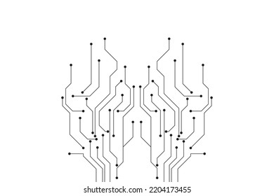 Abstract futuristic circuit board Illustration, Circuit board with various technology elements. Circuit board pattern for technology background. Vector illustration