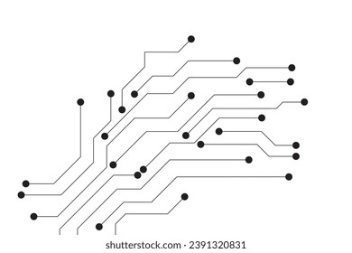 Abstract futuristic circuit board Illustration, Circuit board with various technology elements. Circuit board pattern for technology background. Vector illustration