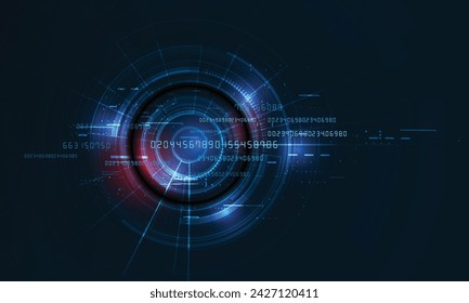 Abstract futuristic circuit board, Illustration high computer digital technology concept, Vector background.