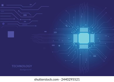 Abstract futuristic circuit board Illustration, Circuit board pattern for technology background. Vector illustration