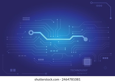 Abstract futuristic circuit board Illustration, Circuit board pattern for technology background. Vector illustration