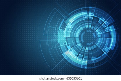 Abstract futuristic circuit board, Illustration high computer digital technology concept, Vector background.
