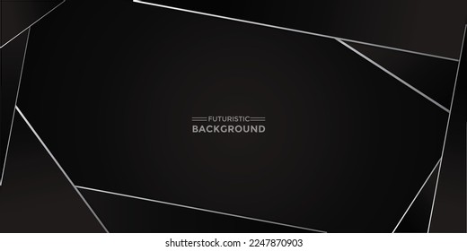 Abstract futuristic circuit board lamp moving on black surface for poster, website and design concept. Technology background vector and futuristic design