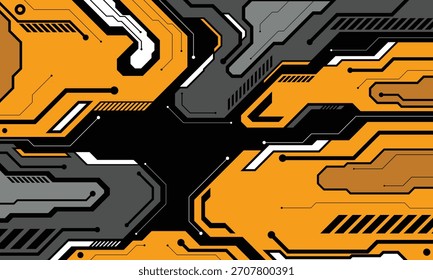 Abstract Futuristic Circuit Board Tech Background
