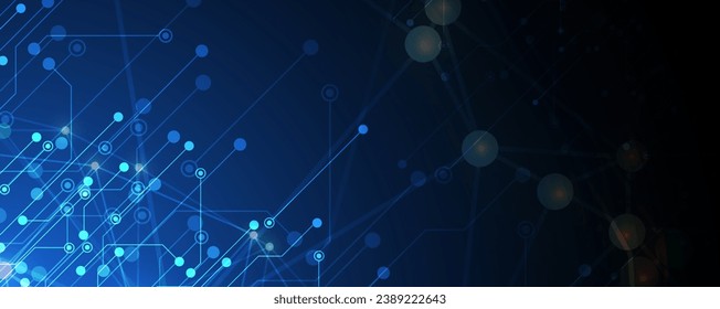 abstract futuristic circuit computer internet technology board business dark background, Handmade vector.