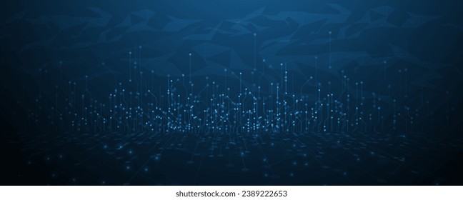 abstract futuristic circuit computer internet technology board business dark background, Handmade vector.