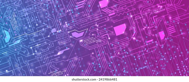 Abstract futuristic circuit computer internet technology board business dark vector background