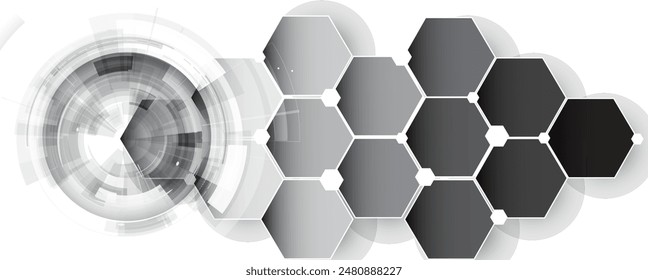 Abstract futuristic circuit computer internet technology board business dark background