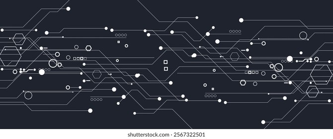 Abstract futuristic circuit computer internet technology board business  background
