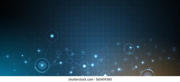 abstract futuristic circuit computer internet technology board business dark background