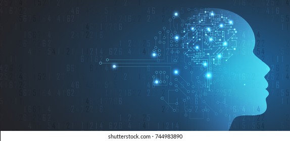 abstract futuristic circuit computer internet technology board business background