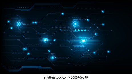 Abstract futuristic circuit connection board.vector and illustration