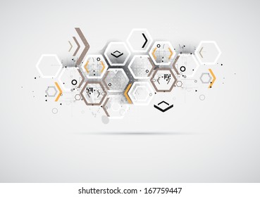 abstract futuristic circuit high computer technology business background