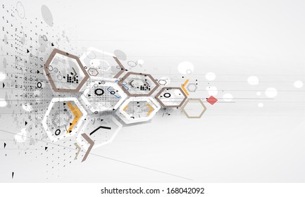 abstract futuristic circuit high computer technology business background