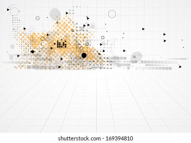 abstract futuristic circuit high computer technology business background