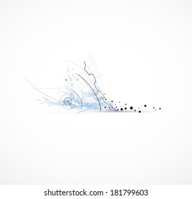 abstract futuristic circuit high computer technology business background
