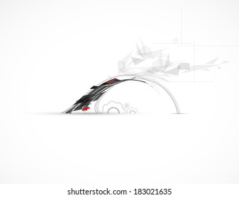 abstract futuristic circuit high computer technology business background
