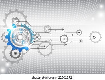 abstract futuristic circuit high computer technology business background vector illustration