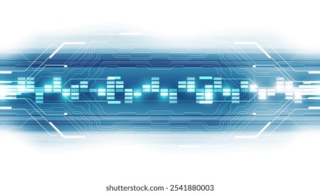 abstract futuristic circuit high computer technology business background, vector illustration.