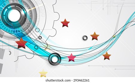 abstract futuristic circuit high computer technology business background