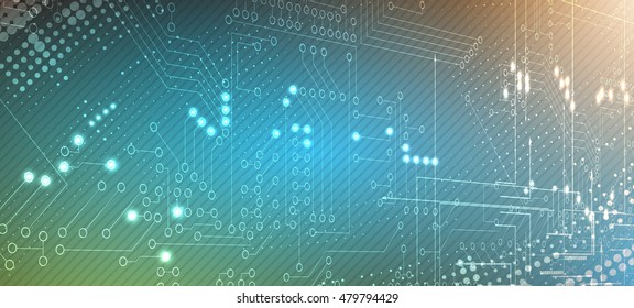 abstract futuristic circuit high computer technology business background