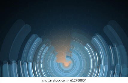 abstract futuristic circuit high computer technology business background