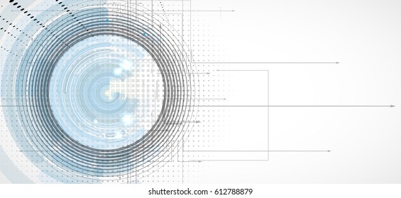 abstract futuristic circuit high computer technology business background