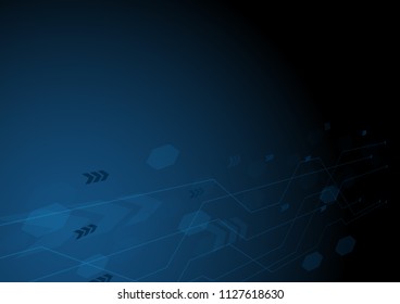 Abstract futuristic circuit technology sci-fi background Hi-tech concept ,Vector Illustration
