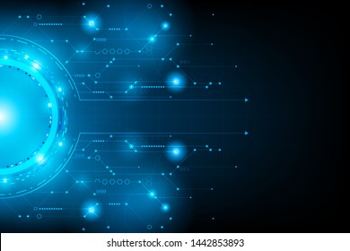 Abstract futuristic circuit.connection line circuit.vector and illustration