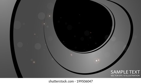 Abstract futuristic circular vector template - Abstract vector circular background illustration