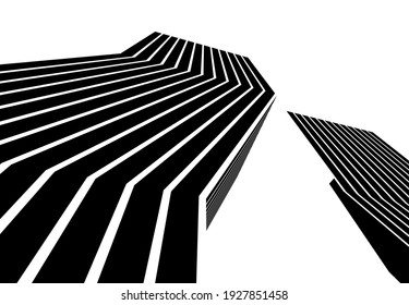 abstract futuristic city architecture 
vector 3d illustration